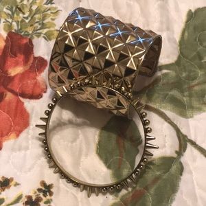 4/$15 Set of Two Rockstar Cuff and Bangle NWOT